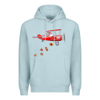 Blue Mist christmas santa claus pilot flying airplane gift tee Premium Hoodie - linhVisuals