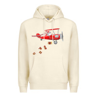 Sandshell christmas santa claus pilot flying airplane gift tee Premium Hoodie - linhVisuals