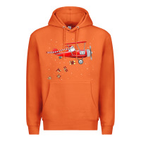 Carrot christmas santa claus pilot flying airplane gift tee Premium Hoodie - linhVisuals