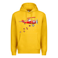 Lemon christmas santa claus pilot flying airplane gift tee Premium Hoodie - linhVisuals