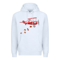 White christmas santa claus pilot flying airplane gift tee Premium Hoodie - linhVisuals