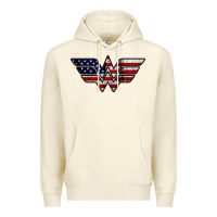 Sandshell Wonder woman american flag Premium Hoodie - linhVisuals
