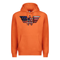 Carrot Wonder woman american flag Premium Hoodie - linhVisuals
