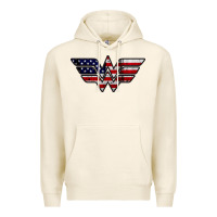 Tofu Wonder woman american flag Premium Hoodie - linhVisuals