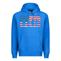 True Royal cowboy patriotic american flag 4th of july gift tee Premium Hoodie - linhVisuals