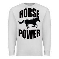 Dove Grey Horse Power Premium Sweatshirt - Bettercallsaul