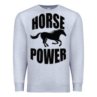Heather Grey Horse Power Premium Sweatshirt - Bettercallsaul