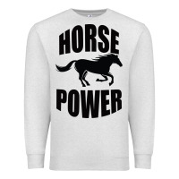 Oatmeal Heather Horse Power Premium Sweatshirt - Bettercallsaul
