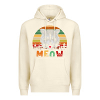 Sandshell funny vintage raccoon meow raccoon lovers Premium Hoodie - linhVisuals