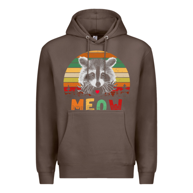 Funny Vintage Raccoon Meow Raccoon Lovers Premium Hoodie by linhVisuals | Teevron