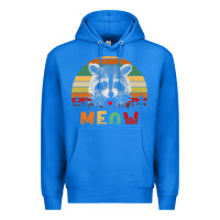 True Royal funny vintage raccoon meow raccoon lovers Premium Hoodie - linhVisuals