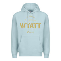 Blue Mist The Legend Wyatt Funny Personalized Name Premium Hoodie - linhVisuals