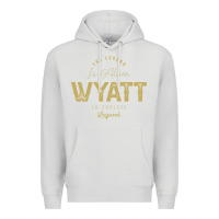 Dove Grey The Legend Wyatt Funny Personalized Name Premium Hoodie - linhVisuals