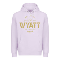 Lilac The Legend Wyatt Funny Personalized Name Premium Hoodie - linhVisuals