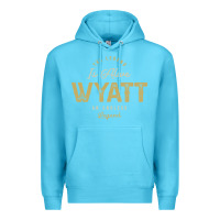 Ocean Blue The Legend Wyatt Funny Personalized Name Premium Hoodie - linhVisuals