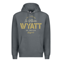 Rock The Legend Wyatt Funny Personalized Name Premium Hoodie - linhVisuals