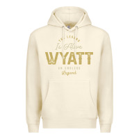 Sandshell The Legend Wyatt Funny Personalized Name Premium Hoodie - linhVisuals
