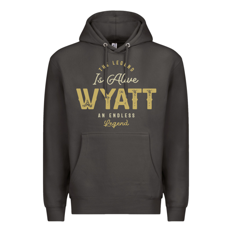 The Legend Wyatt Funny Personalized Name Premium Hoodie by linhVisuals | Teevron