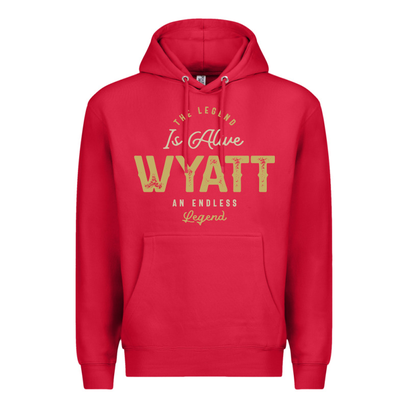 The Legend Wyatt Funny Personalized Name Premium Hoodie by linhVisuals | Teevron
