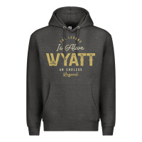 Charcoal Heather The Legend Wyatt Funny Personalized Name Premium Hoodie - linhVisuals