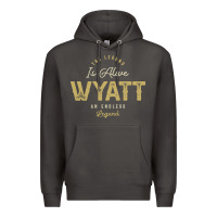 Smoke The Legend Wyatt Funny Personalized Name Premium Hoodie - linhVisuals