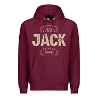 Burgundy Genuine Jack Funny Personalized Name Premium Hoodie - linhVisuals