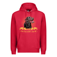 Cardinal labrador retriever team chocolate lab funny Premium Hoodie - linhVisuals