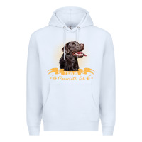 White labrador retriever team chocolate lab funny Premium Hoodie - linhVisuals