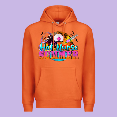Hot Nurse Summer Premium Hoodie Designed By Barkaloodesign