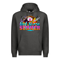 Charcoal Heather hot nurse summer Premium Hoodie - BarkalooDesign