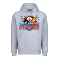 Heather Grey hot nurse summer Premium Hoodie - BarkalooDesign