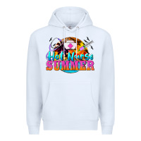 White hot nurse summer Premium Hoodie - BarkalooDesign