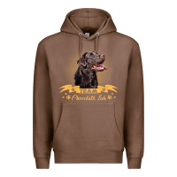 Chestnut labrador retriever team chocolate lab funny Premium Hoodie - linhVisuals