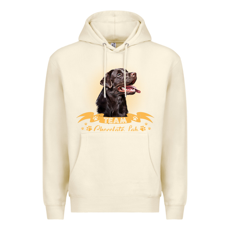 Labrador Retriever Team Chocolate Lab Funny Premium Hoodie by linhVisuals | Teevron