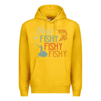 Lemon here fishy fishy fishy fishing lovers gifts Premium Hoodie - linhVisuals