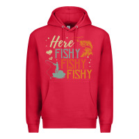 Cardinal here fishy fishy fishy fishing lovers gifts Premium Hoodie - linhVisuals