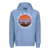 Colony Blue no one is illegal on stolen land 4th of july bison Premium Hoodie - linhVisuals