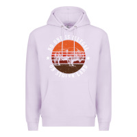 Lilac no one is illegal on stolen land 4th of july bison Premium Hoodie - linhVisuals
