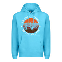 Ocean Blue no one is illegal on stolen land 4th of july bison Premium Hoodie - linhVisuals