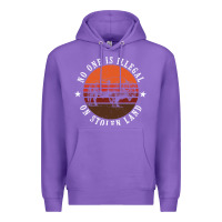 Purple no one is illegal on stolen land 4th of july bison Premium Hoodie - linhVisuals