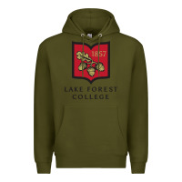 Army Green Lake Forest College Premium Hoodie - linhVisuals