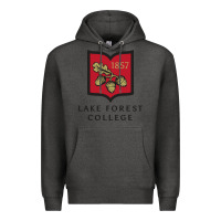 Charcoal Heather Lake Forest College Premium Hoodie - linhVisuals