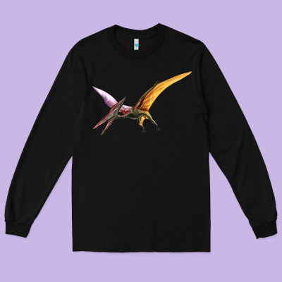Dinosaur Pterodactyl Long Sleeve Tee Designed By Artiststas
