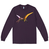 Plum dinosaur pterodactyl Long Sleeve Tee - Artiststas
