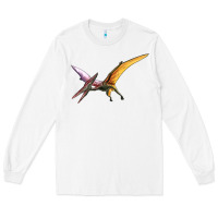 White dinosaur pterodactyl Long Sleeve Tee - Artiststas
