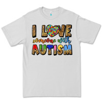 Dove Grey i love someone with autism Premium Tee - LillyAllenDesigns