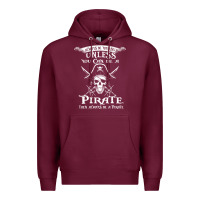 Burgundy pirate gift always be yourself unless you can be a pirate Premium Hoodie - linhVisuals