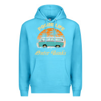 Ocean Blue pogue life outer banks retro vintage sunny Premium Hoodie - linhVisuals