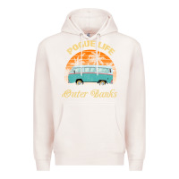 Pale Pink pogue life outer banks retro vintage sunny Premium Hoodie - linhVisuals