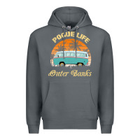 Rock pogue life outer banks retro vintage sunny Premium Hoodie - linhVisuals